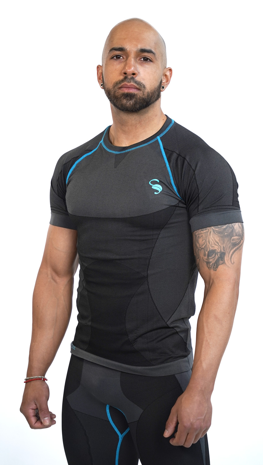 Herren Funktionsshirt T Shirt Kurzarm Seamless Sportunterwasche Stark Soul 1029 M1 1500px