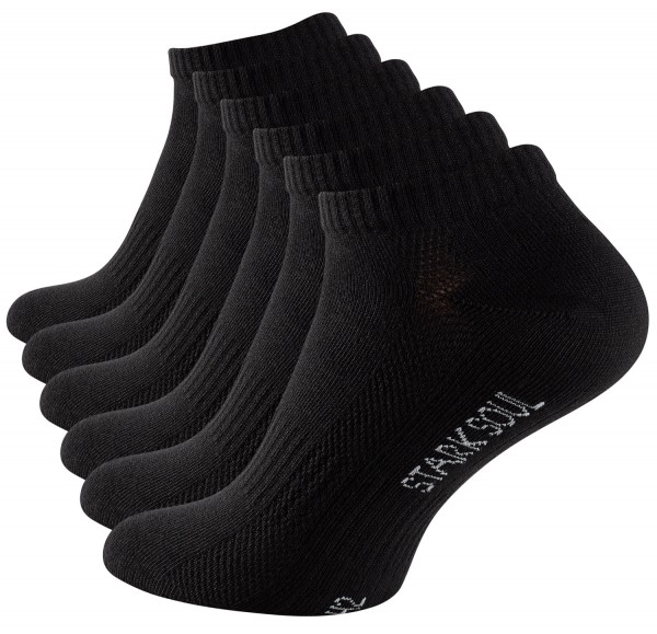 Sneaker Socken schwarz stark soul 2124 6erFuss Schwarz 600x600