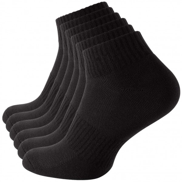 Sport Kurzschaftsocken schwarz stark soul 2100 schwarz 6erfuss 600x600