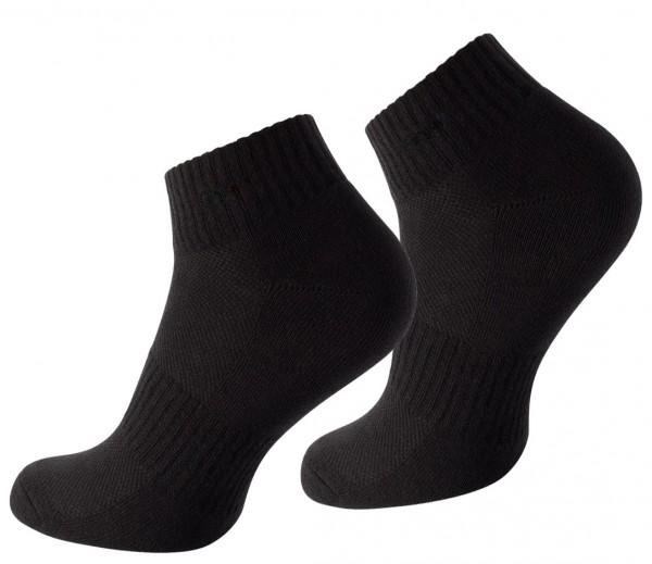 Sport Kurzschaftsocken schwarz stark soul 2100 schwarz Fuss 600x600